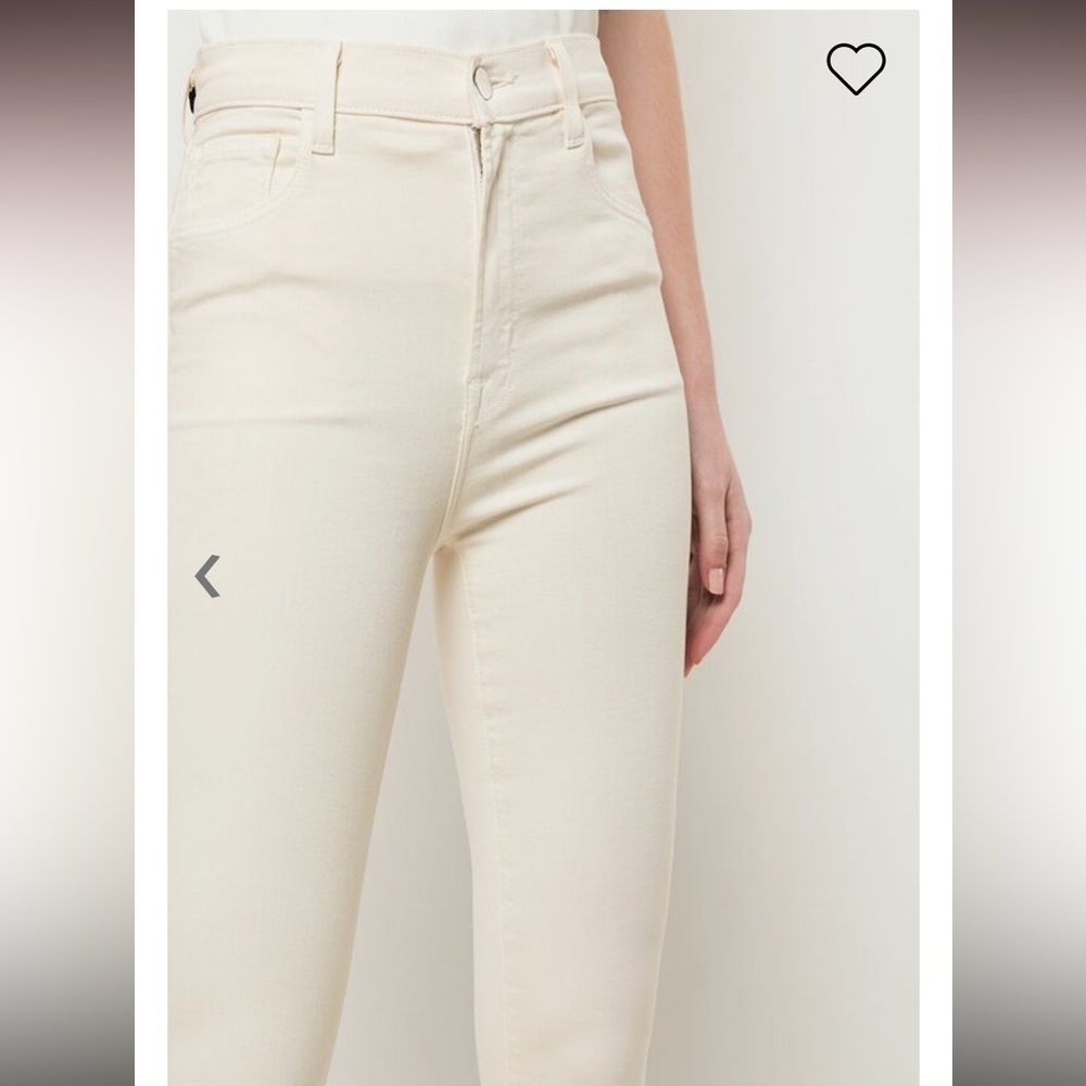 EUC J Brand Leenah Macadamia High-Rise Ankle Skinny Jean